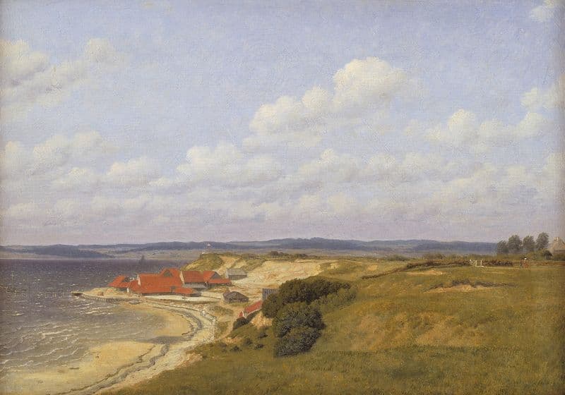 Renbjærg Tileworks by Flensburg Fiord as a canvas print