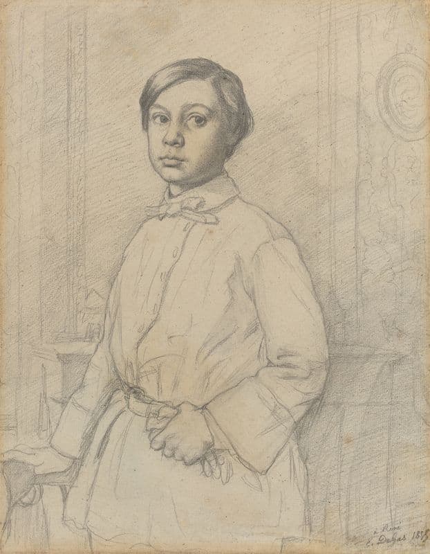 René de Gas (recto) as a canvas print