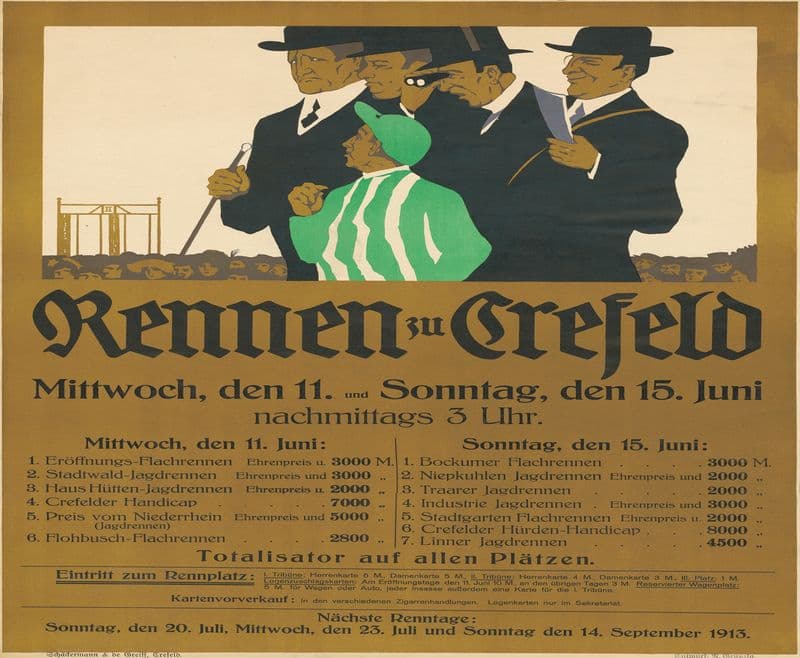 Rennen zu Krefeld as a canvas print