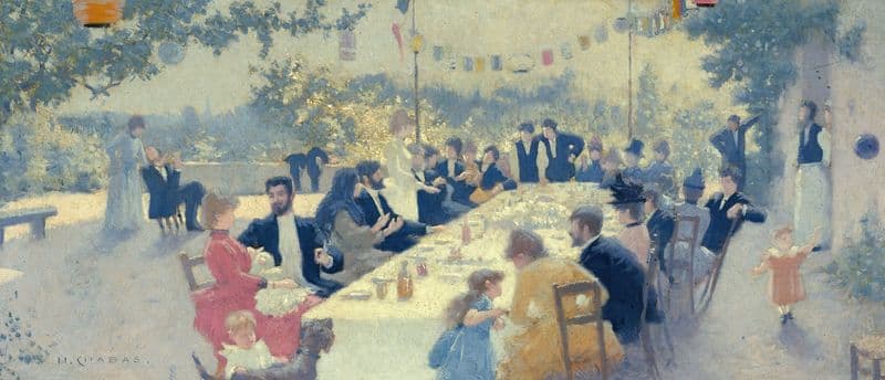 Repas nuptial as a canvas print