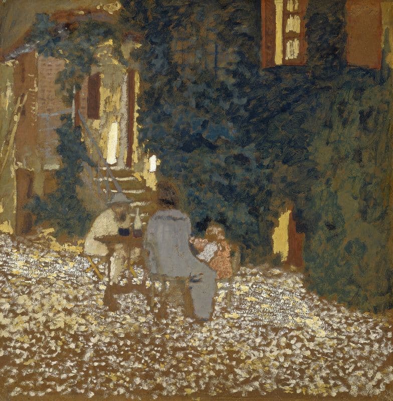 Repast in a Garden as a canvas print