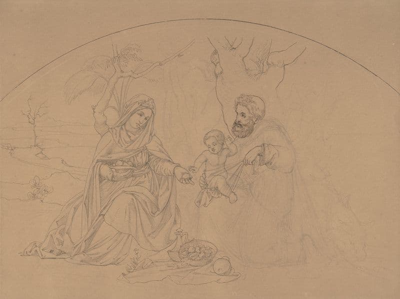 Rest During the Flight into Egypt (1800–1877) as a canvas print