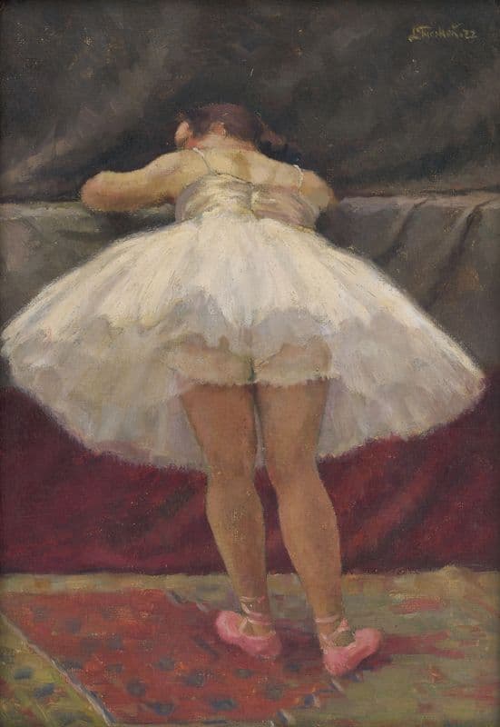 Resting Ballet Dancer as a canvas print