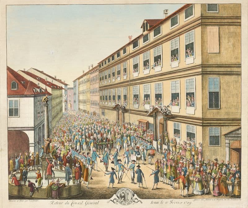 Retour du Conseil Général tenu le 10 Février 1789 (1915-1945) as a canvas print