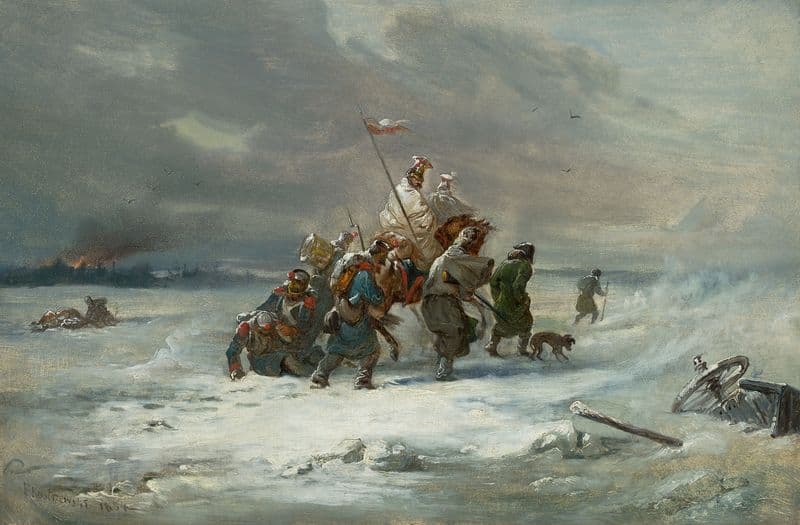 Retreat from Moscow as a canvas print