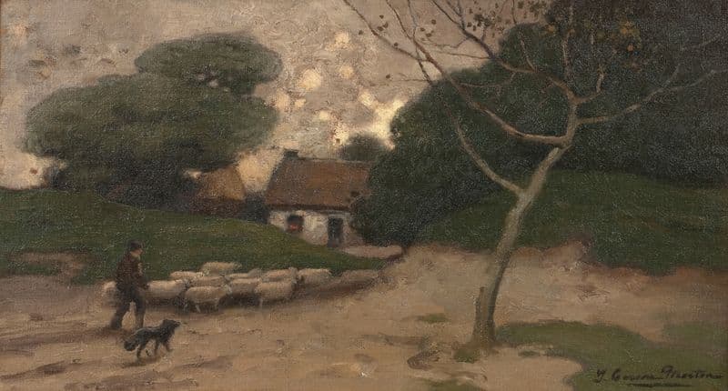 Return of the flock as a canvas print