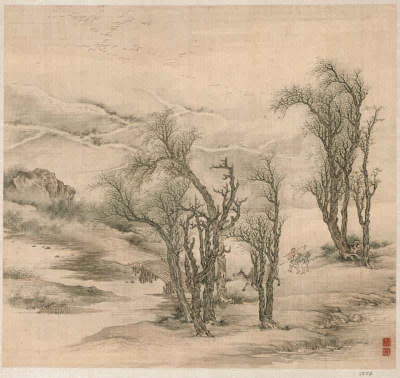Returning Peasants in a Spring Evening (early 1600s) as a canvas print