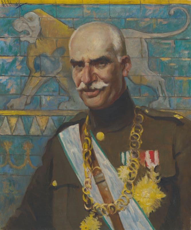 Reza Shah Pahlavi as a canvas print