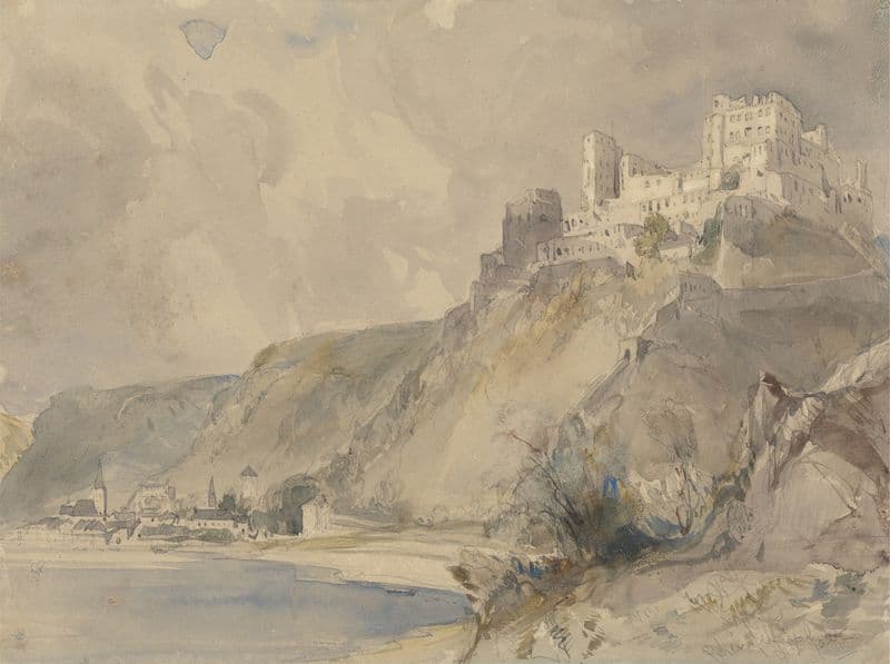 Rheinfels and St. Goar as a canvas print