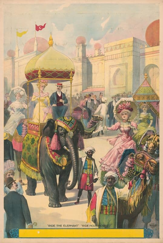 Ride the elephant. Ride Holy Moses as a canvas print