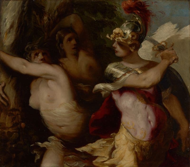 Rinaldo’s Conquest of the Enchanted Forest (about 1650–1655) as a canvas print