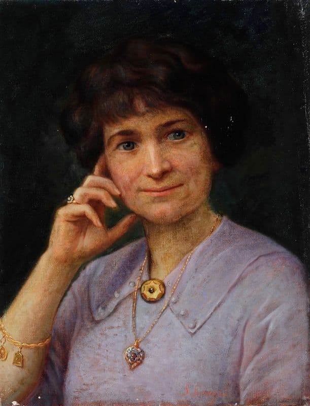 Ritratto di donna as a canvas print