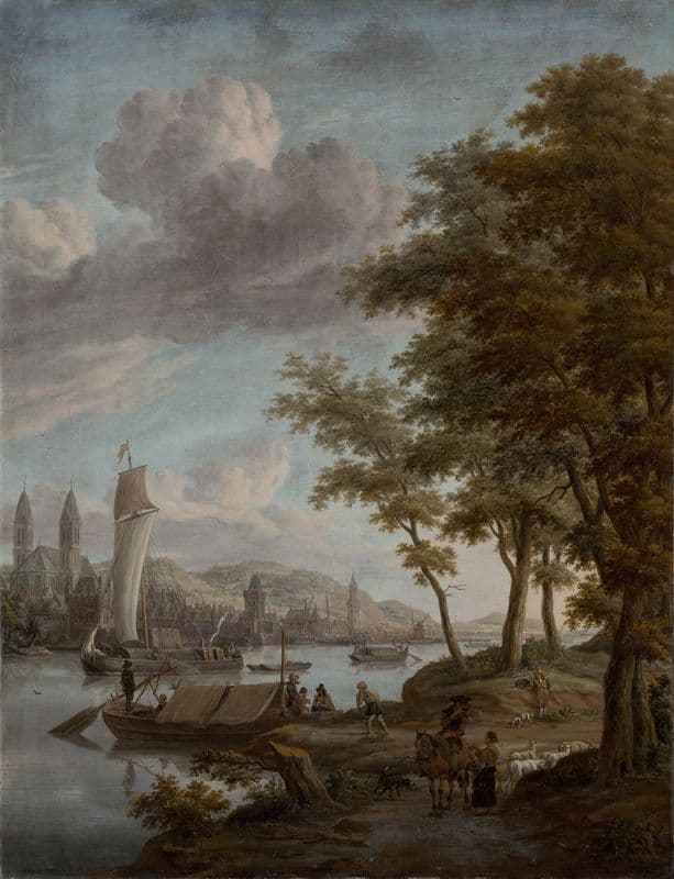 River Town as a canvas print