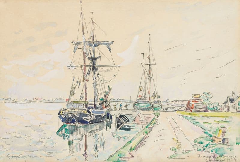 Rivière de Vannes as a canvas print