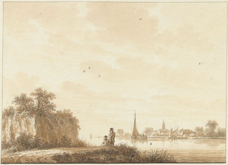 Riviergezicht (1758 - 1815) as a canvas print