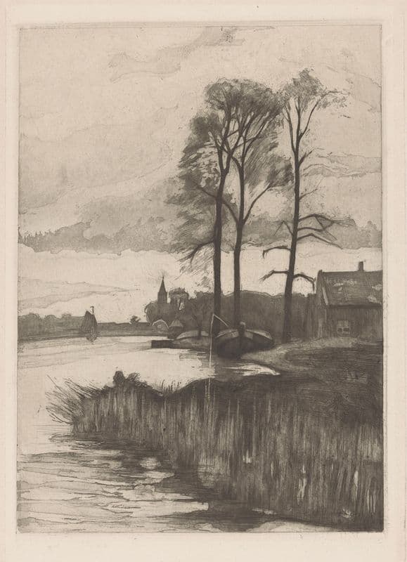 Rivierlandschap as a canvas print
