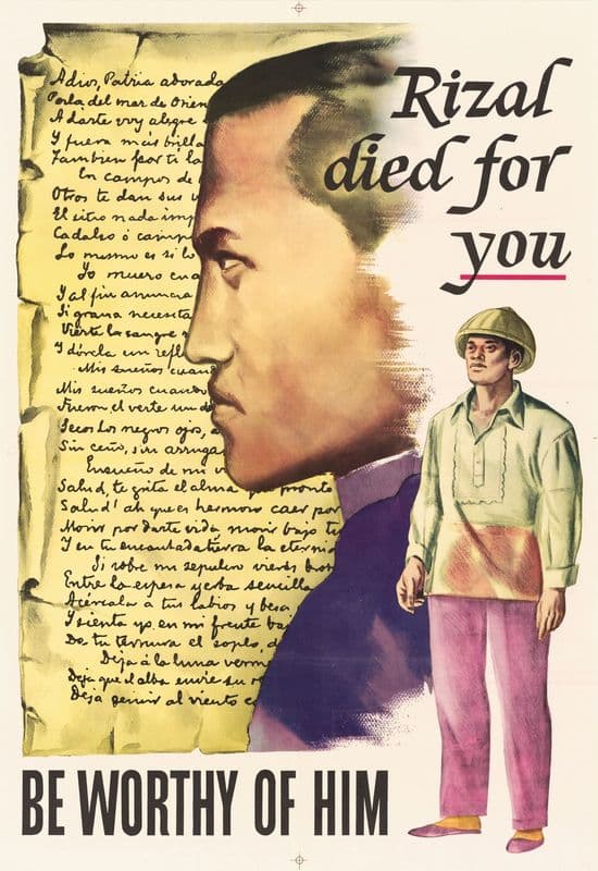 Rizal Died for You: Be Worthy of Him as a canvas print