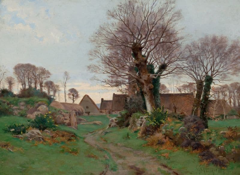 Road to a Breton Village as a canvas print