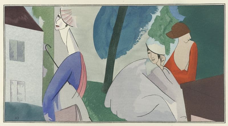 Robes de Paul Poiret selon Boussingault as a canvas print