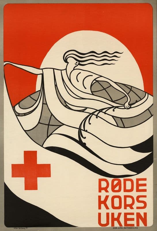 Røde kors uken as a canvas print