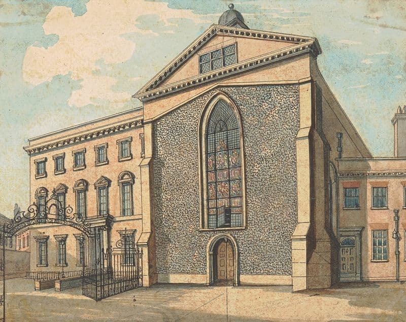 Rolls Chapel (between 1794 and 1800) as a canvas print