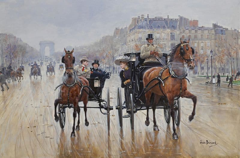 Rond-point des Champs-Élysées as a canvas print