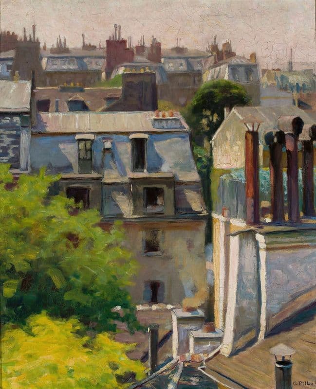 Roofs of Paris as a canvas print