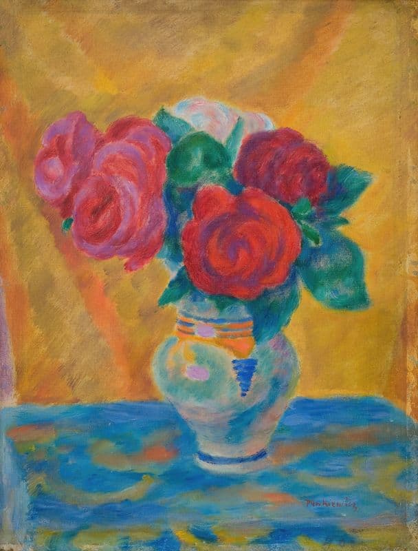 Roses (1917-1918) as a canvas print