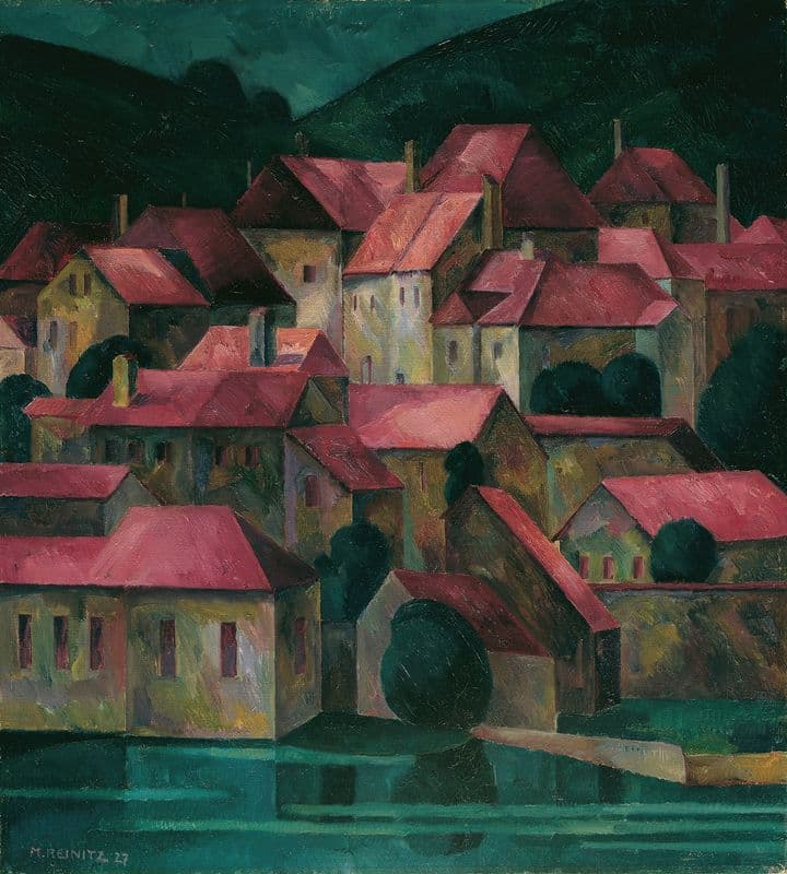 Rote Dächer as a canvas print