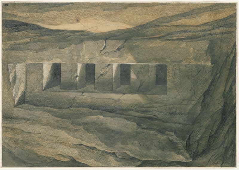 Rotstempel of begraafplaats as a canvas print