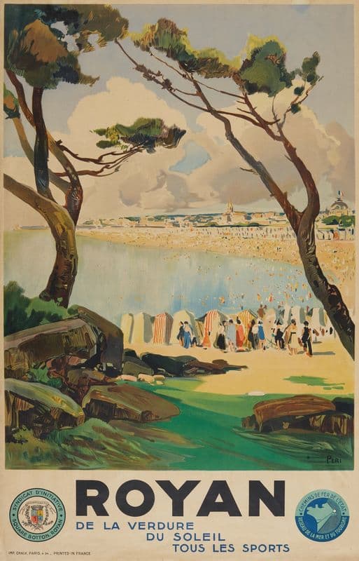 Royan, de la verdure du soleil tous les sports as a canvas print