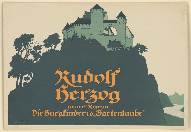 Rudolf Herzogs Roman ‘Die Burgkinder’ in der Gartenlaube as a canvas print