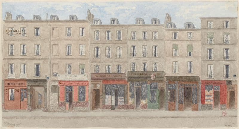 Rue Beaubourg Nº30 à 36, 3ème arrondissement as a canvas print