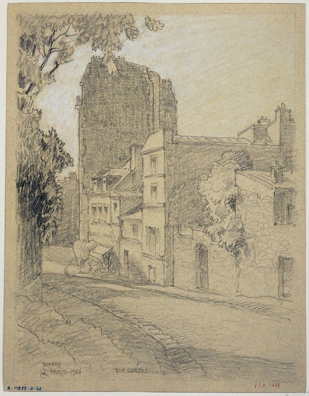 Rue Cortot, à Montmartre as a canvas print