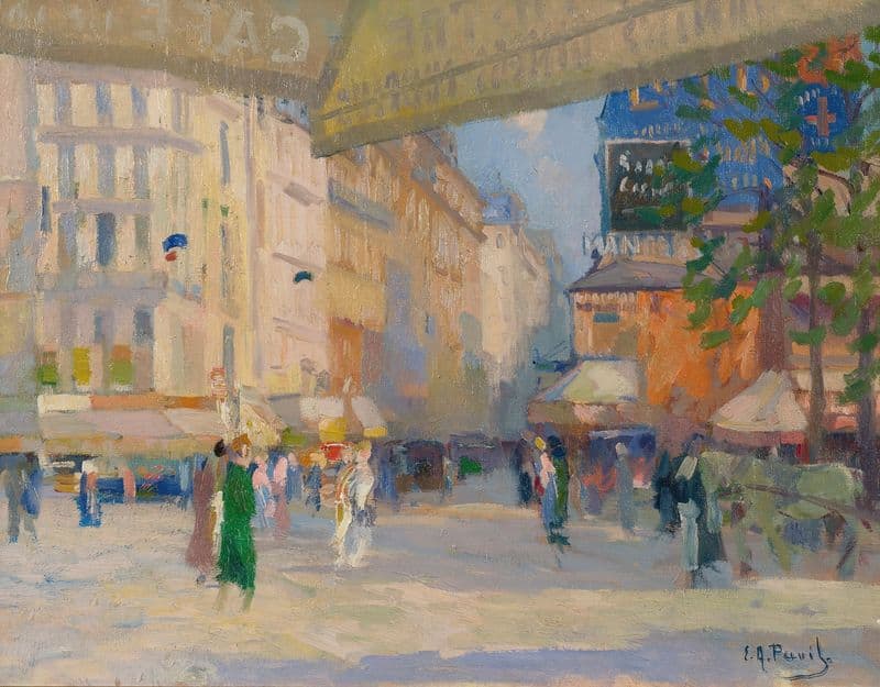 Rue De Paris as a canvas print