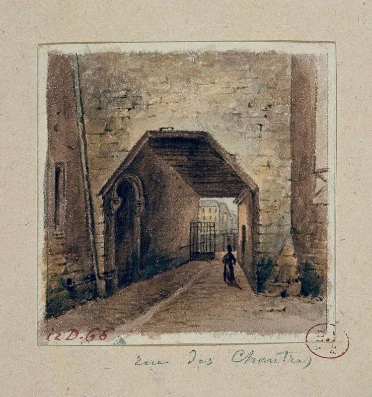 Rue des chantres (entre le quai aux fleurs et la rue Chanoinesse). as a canvas print