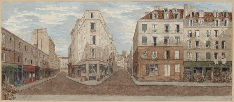 Rue des Filles-Dieu Nº18 (actuelle rue d’Alexandrie depuis 1897), 2ème arrondissement as a canvas print