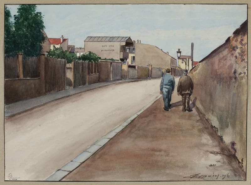 Rue des Morillons as a canvas print