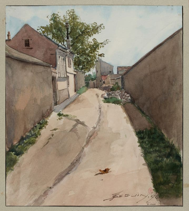 Rue Lhuillier as a canvas print