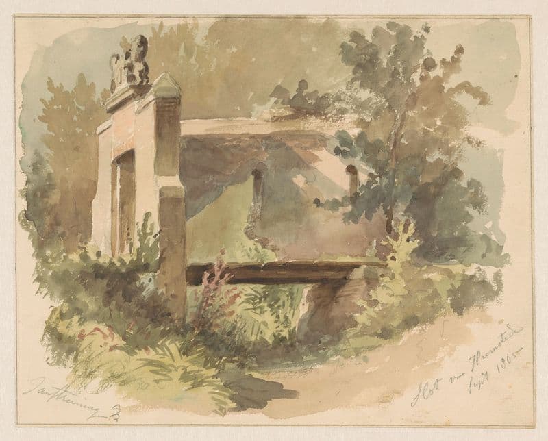 Ruïne van het slot van Heemstede as a canvas print