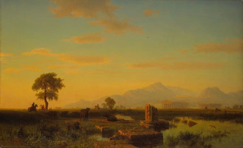 Ruins of Paestum as a canvas print