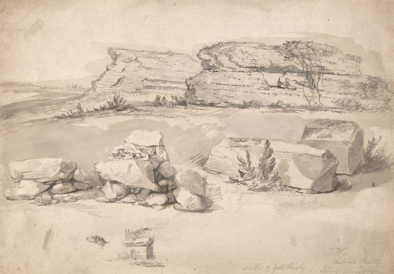 Ruins of Richbro’ Castle, Isle of Thanet as a canvas print