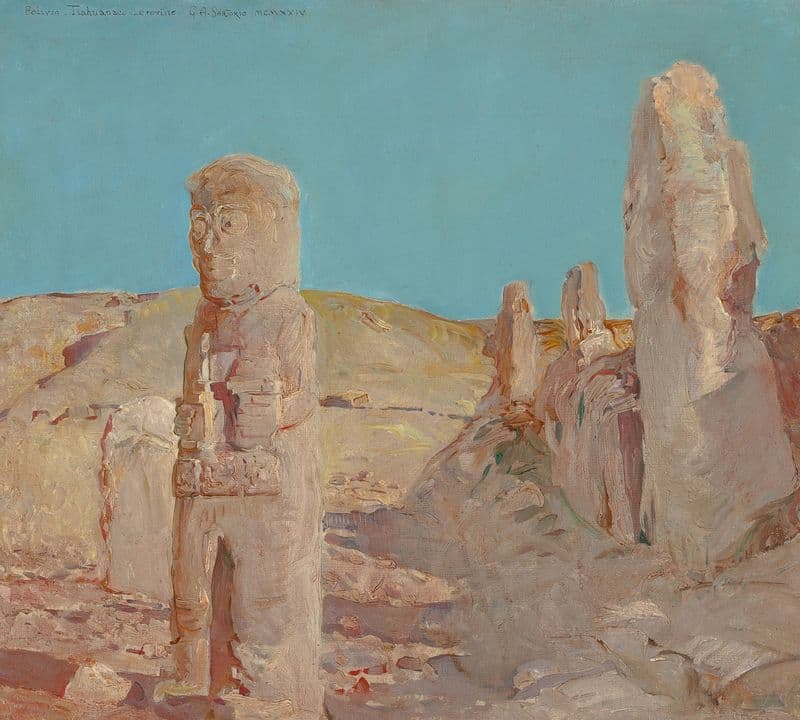 Ruins, Tiahuanaco as a canvas print
