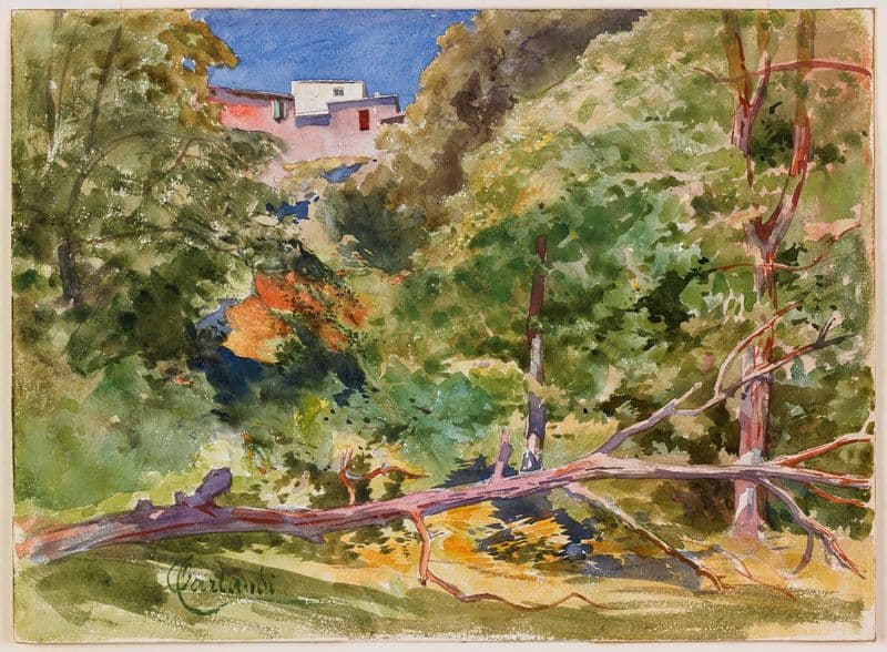 Rustic Landscape (19th-20th century) as a canvas print