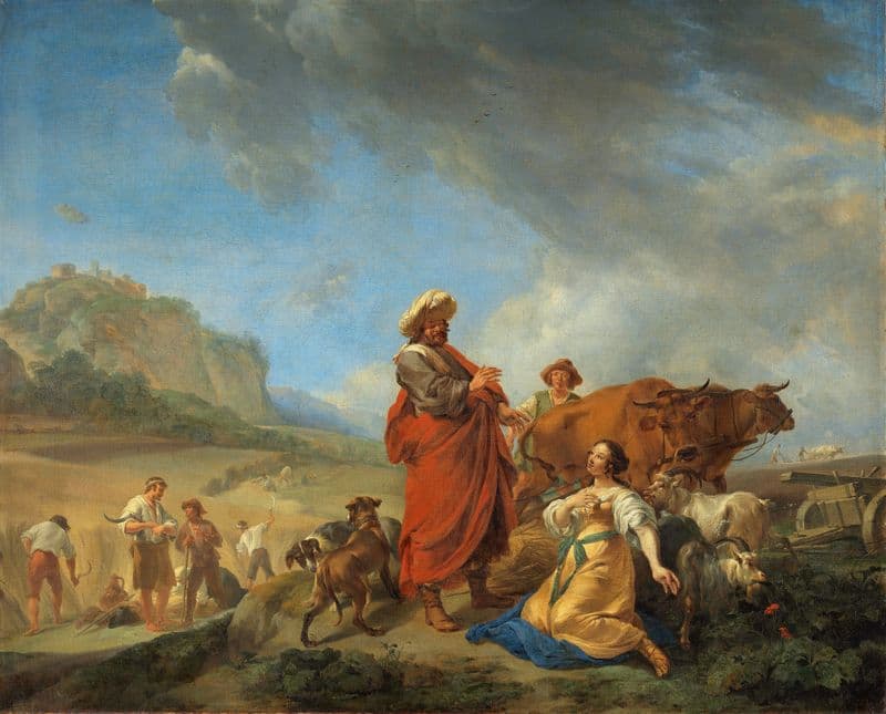 Ruth and Boas (1640 - 1650) as a canvas print