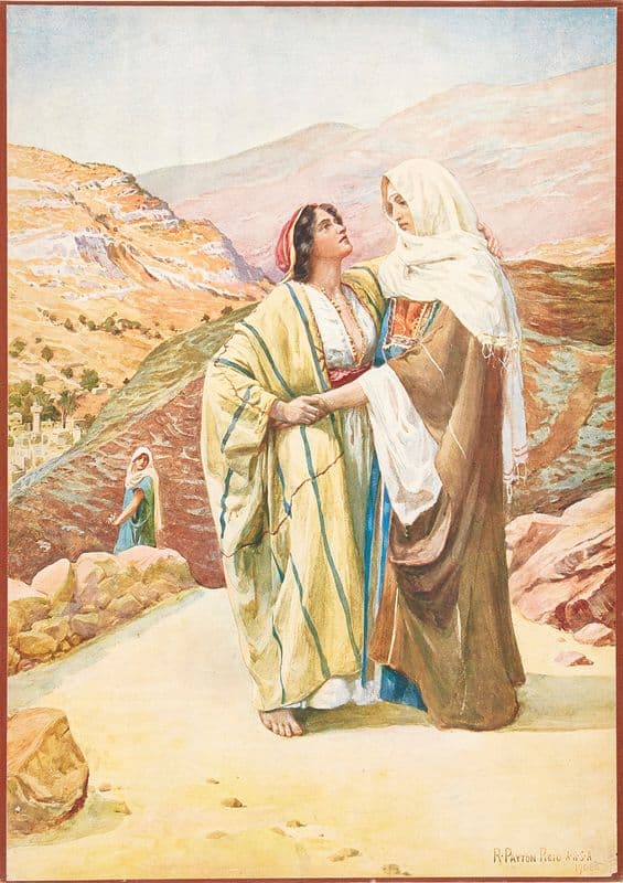 Ruth and Naomi as a canvas print