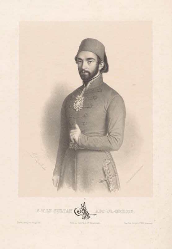 S.M. le Sultan Abd-Ul-Medjid as a canvas print