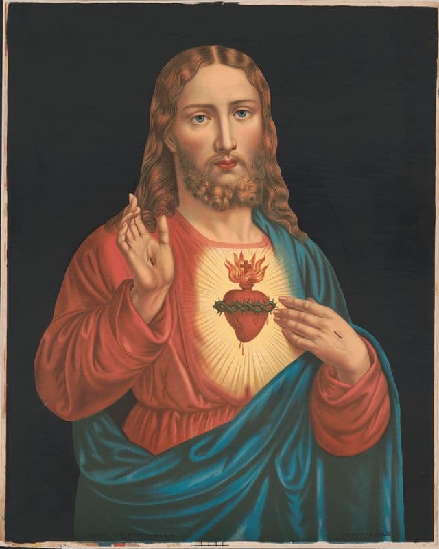 S.S. heart of Jesus as a canvas print
