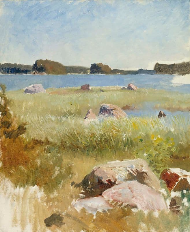 Saaristomaisema ; keskeneräinen (1885 - 1889) as a canvas print