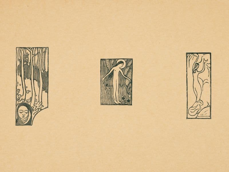 Sagesse (ensemble de sept éssais pour l’ouvrage Sagesse de Paul Verlaine) Pl. 3 (1889-1890) as a canvas print